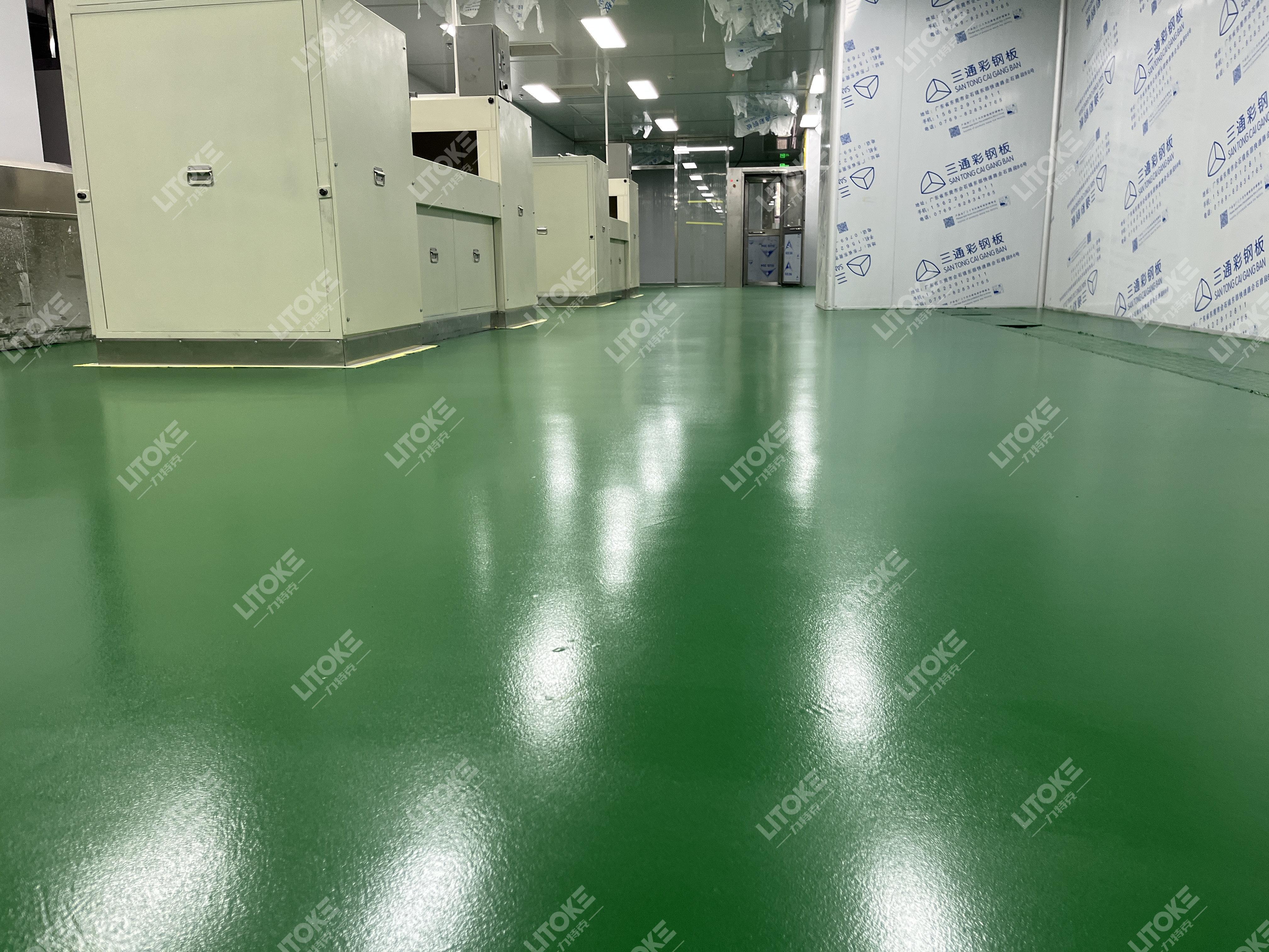 聚氨酯超耐磨地坪漆車間效果圖片
